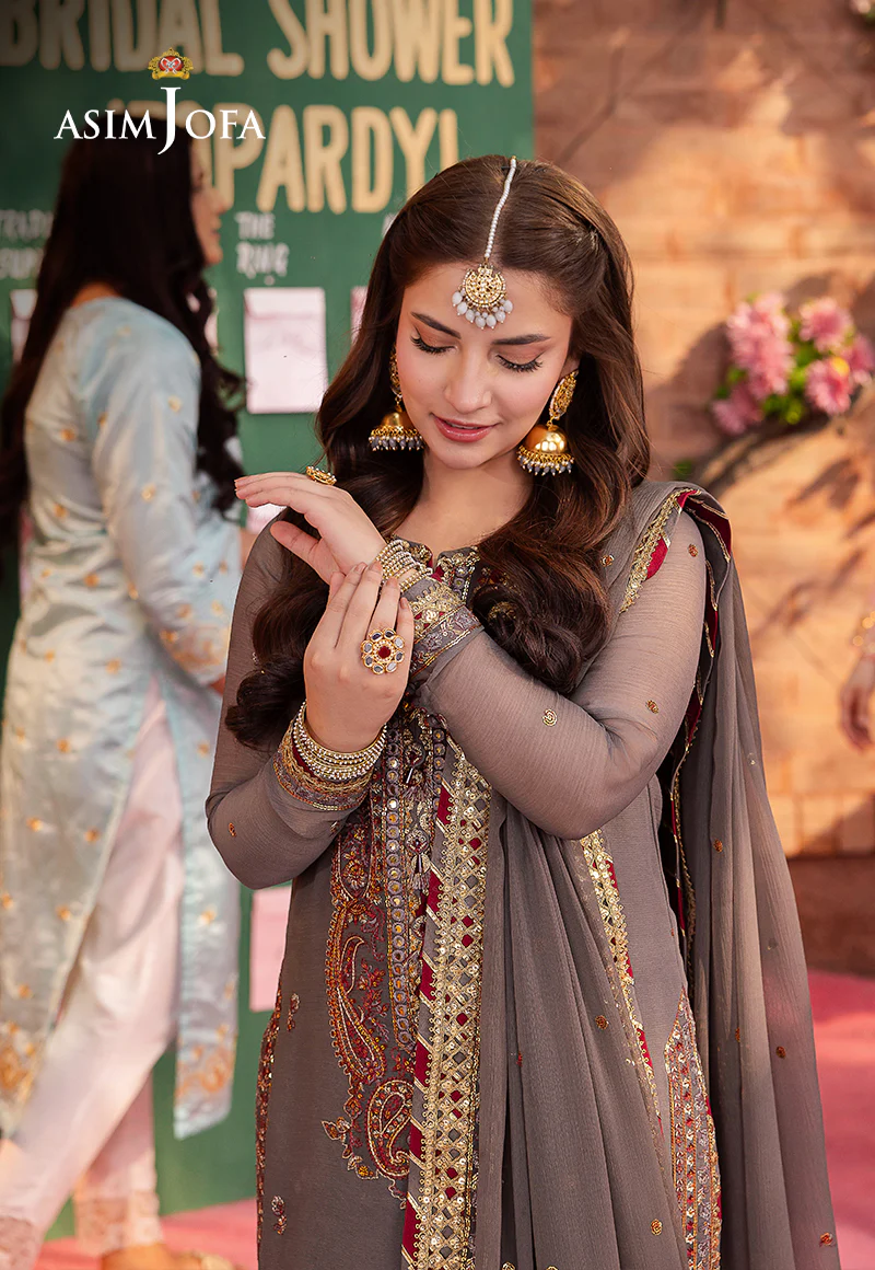 Asim Jofa Jag Mag Luxury Collection Unstitched AJMJ-19 - Image 8