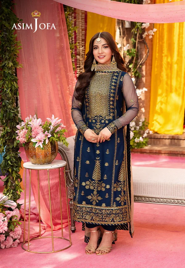 Asim Jofa Jag Mag Luxury Collection Unstitched AJMJ-26 - Image 8
