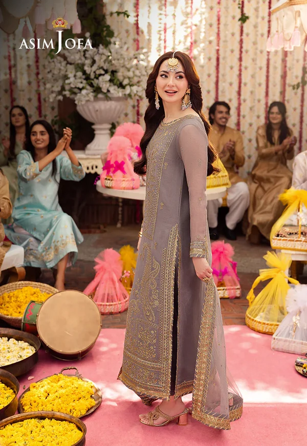 Asim Jofa Jag Mag Luxury Collection Unstitched AJMJ-27 - Image 3