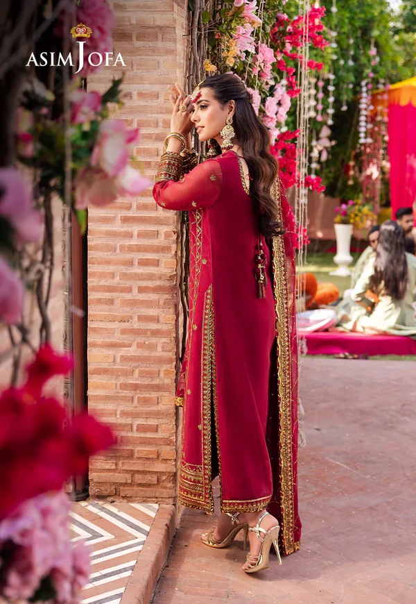 Asim Jofa Jag Mag Luxury Collection Unstitched AJMJ-28 - Image 2