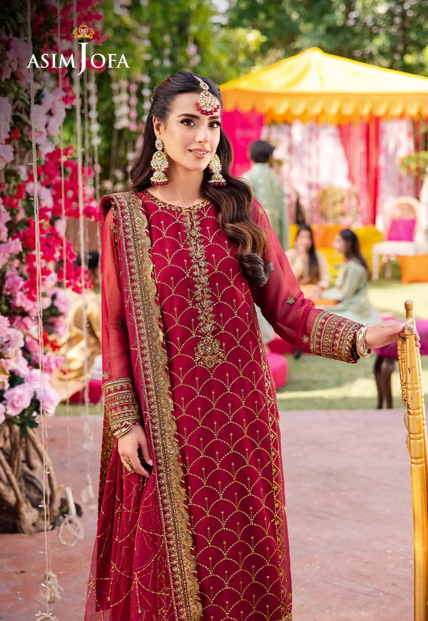 Asim Jofa Jag Mag Luxury Collection Unstitched AJMJ-28 - Image 3