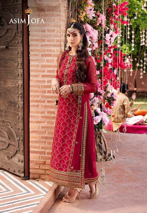 Asim Jofa Jag Mag Luxury Collection Unstitched AJMJ-28 - Image 4
