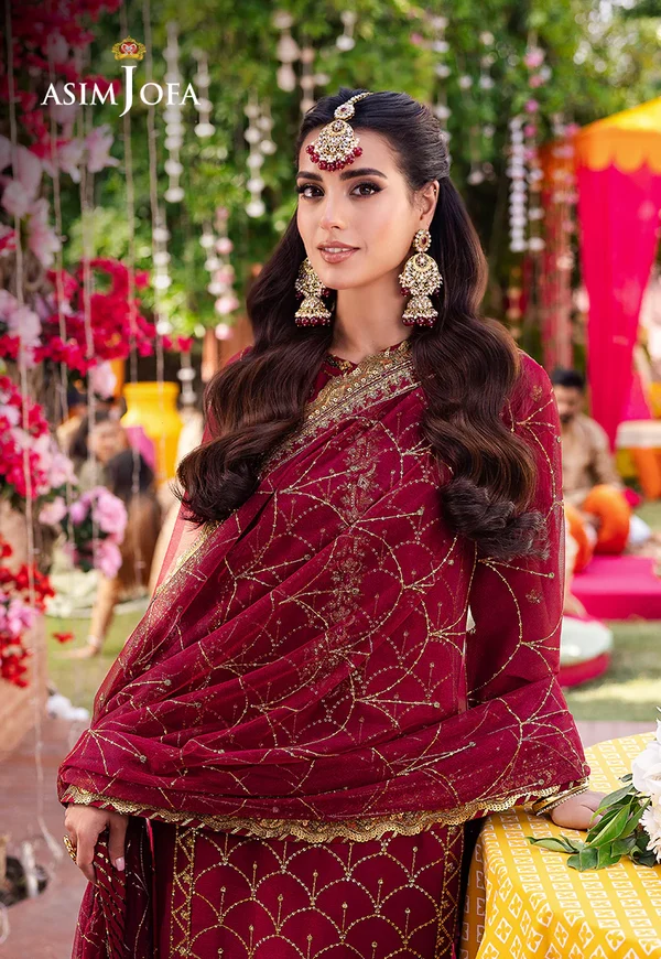 Asim Jofa Jag Mag Luxury Collection Unstitched AJMJ-28 - Image 6