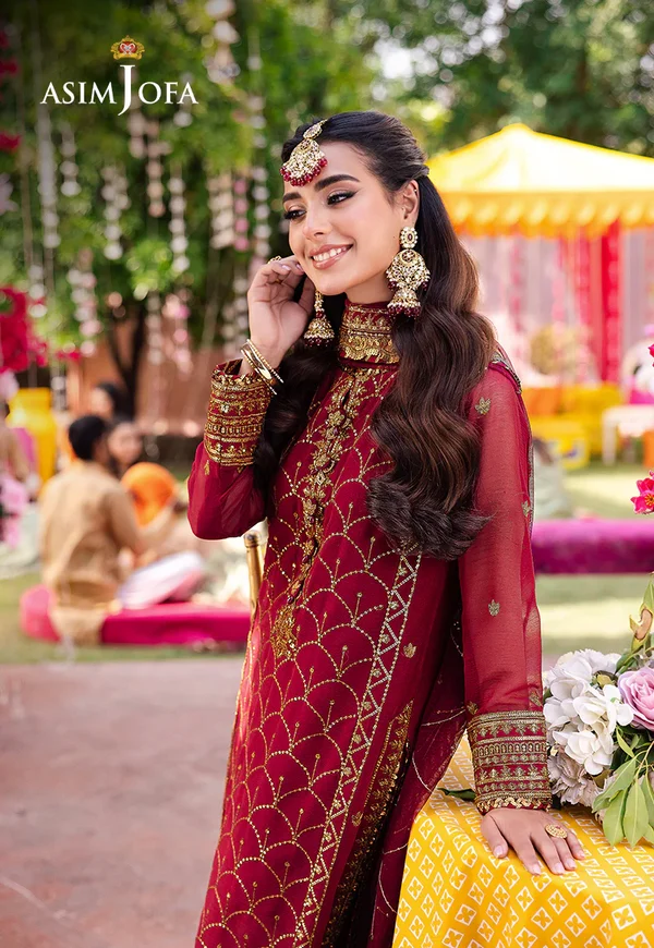 Asim Jofa Jag Mag Luxury Collection Unstitched AJMJ-28 - Image 7