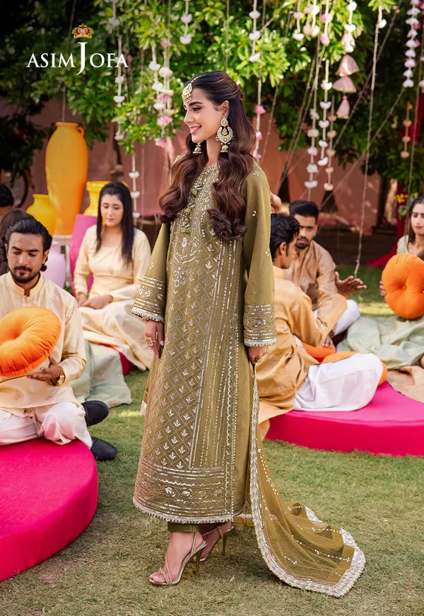 Asim Jofa Jag Mag Luxury Collection Unstitched AJMJ-30 - Image 7