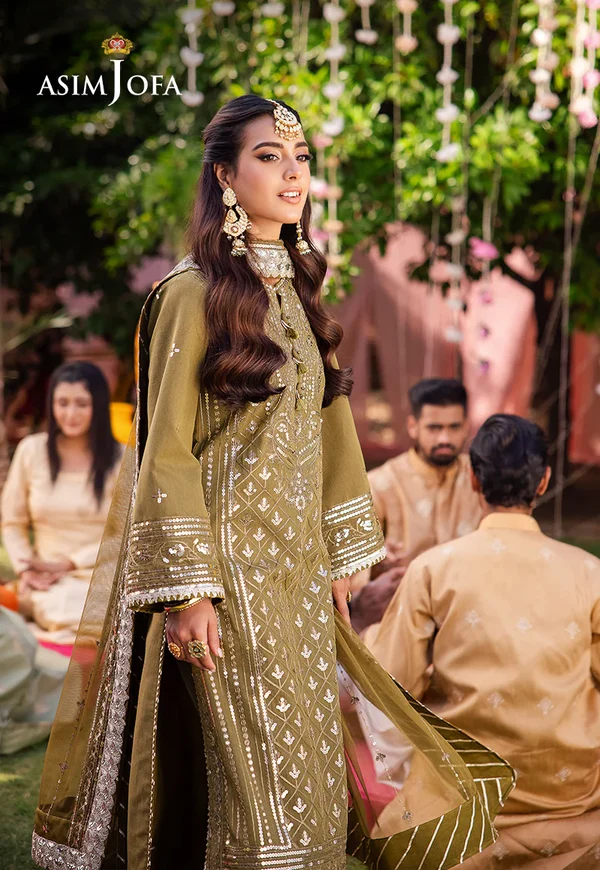 Asim Jofa Jag Mag Luxury Collection Unstitched AJMJ-30 - Image 11