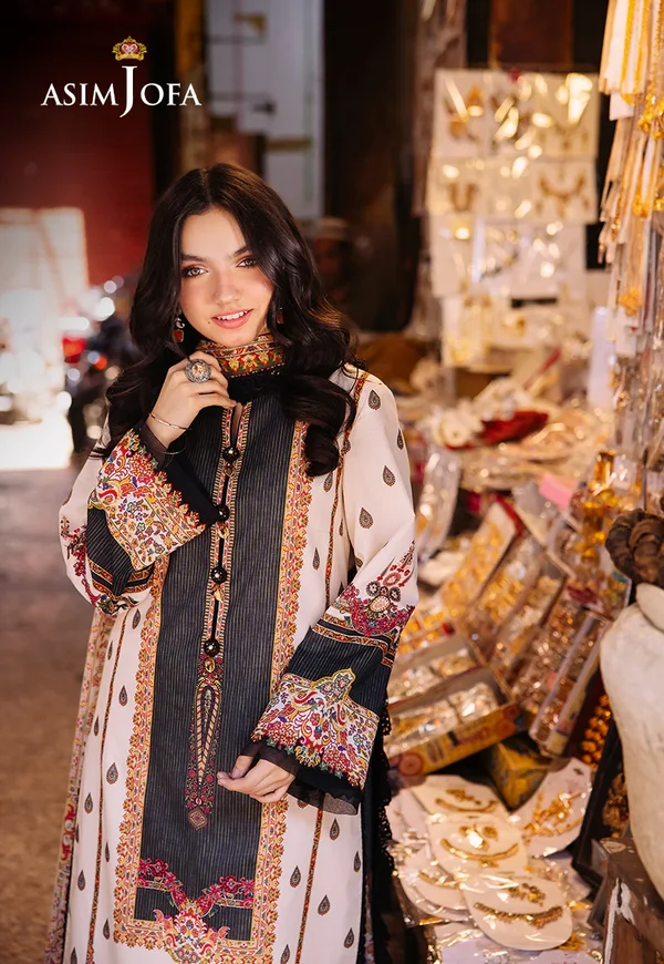 Asim Jofa Prints Latest Collection Unstitched 2024 AJBB-01 - Image 7