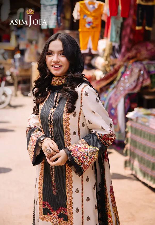 Asim Jofa Prints Latest Collection Unstitched 2024 AJBB-01 - Image 4