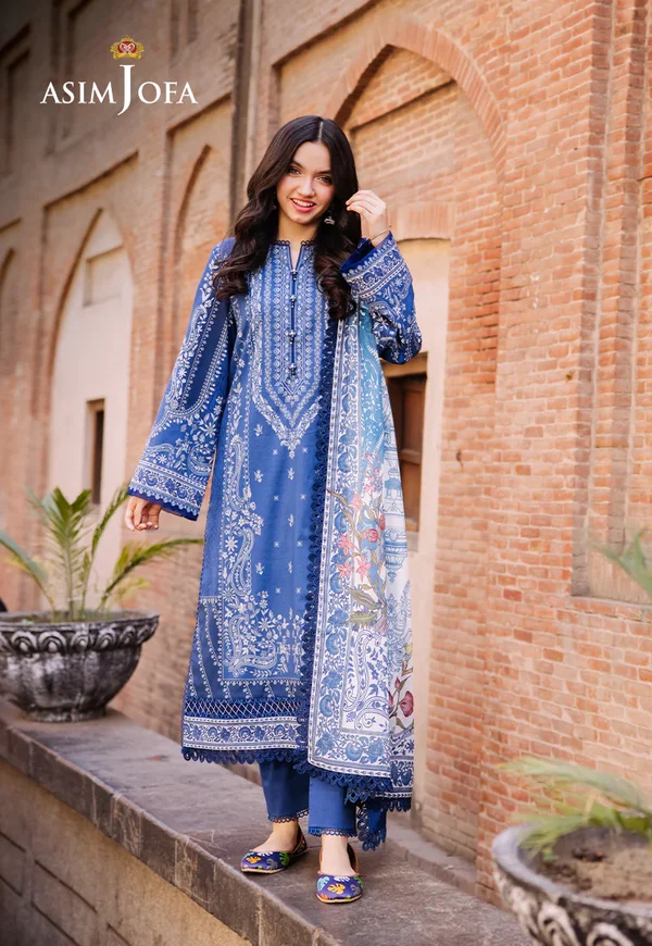 Asim Jofa Prints Latest Collection Unstitched 2024 AJBB-02