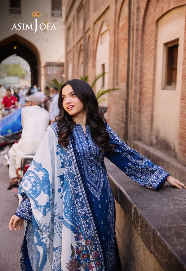 Asim Jofa Prints Latest Collection Unstitched 2024 AJBB-02 - Image 4
