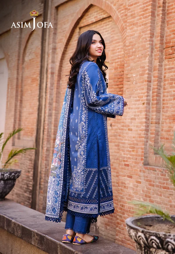 Asim Jofa Prints Latest Collection Unstitched 2024 AJBB-02 - Image 3