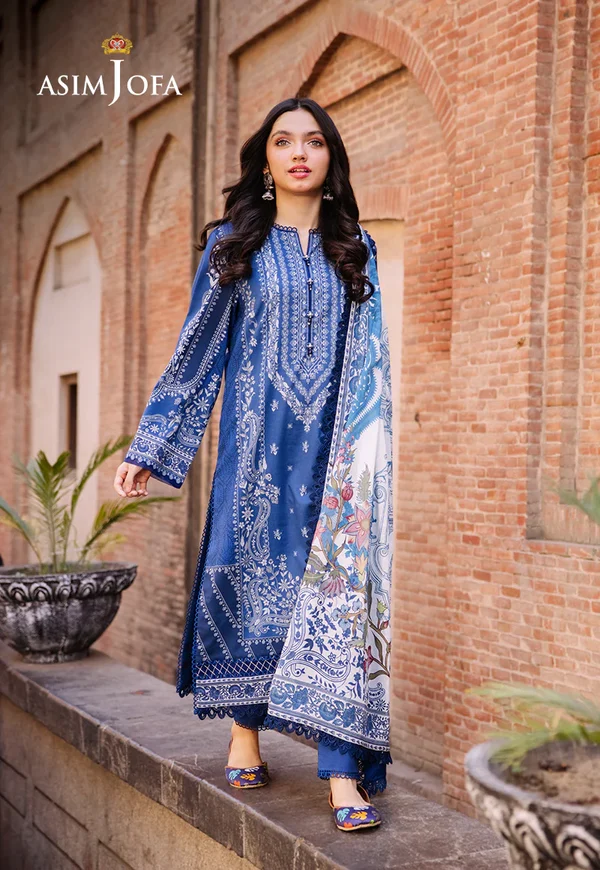 Asim Jofa Prints Latest Collection Unstitched 2024 AJBB-02 - Image 2