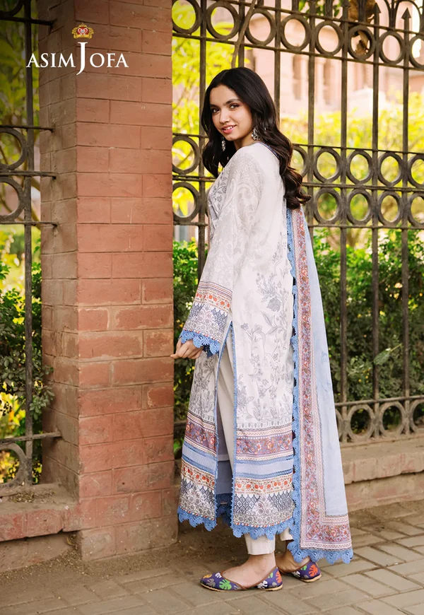 Asim Jofa Prints Latest Collection Unstitched 2024 AJBB-05 - Image 2
