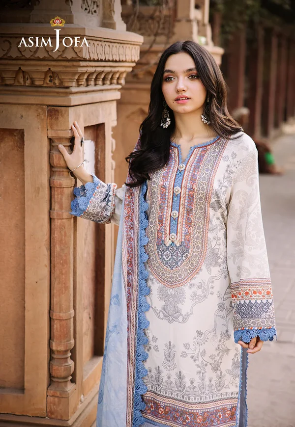 Asim Jofa Prints Latest Collection Unstitched 2024 AJBB-05 - Image 4