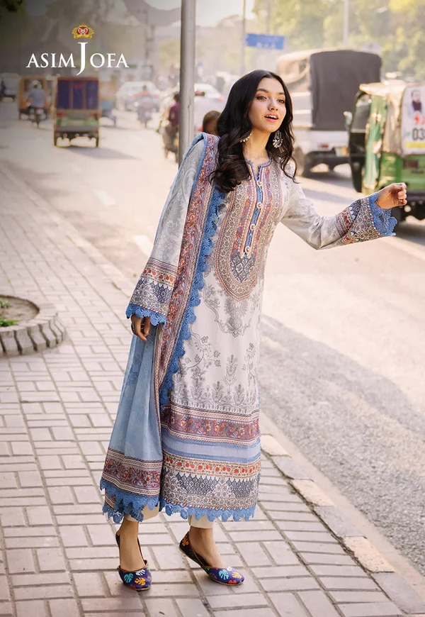 Asim Jofa Prints Latest Collection Unstitched 2024 AJBB-05 - Image 5