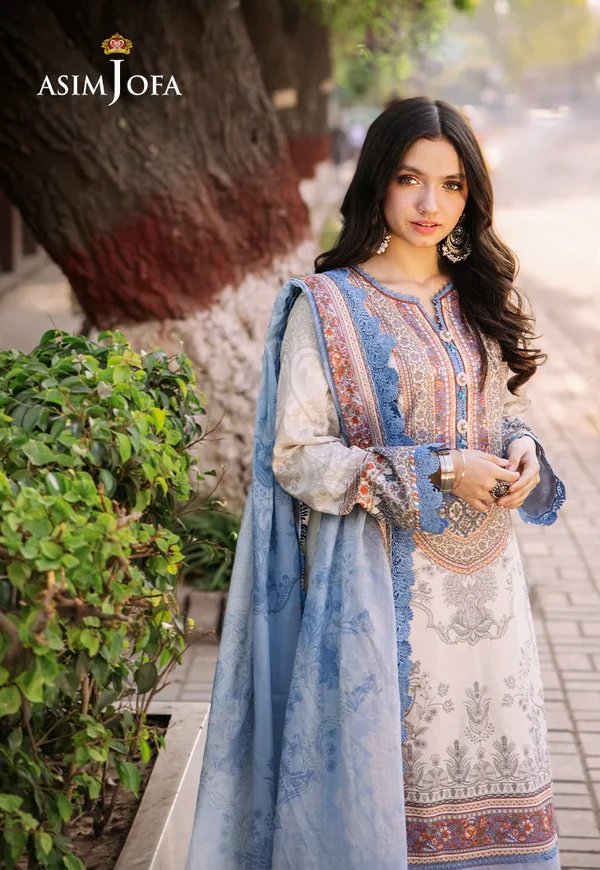 Asim Jofa Prints Latest Collection Unstitched 2024 AJBB-05 - Image 6
