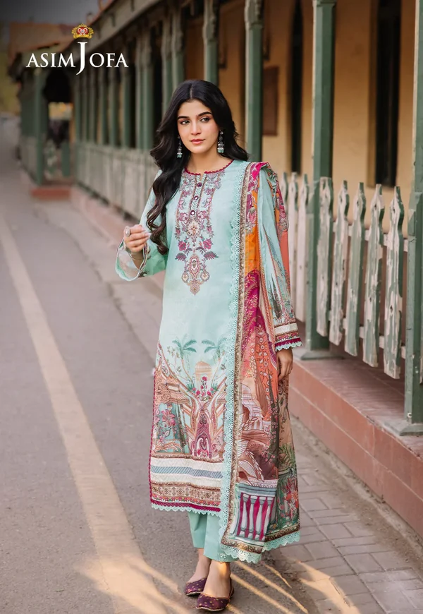 Asim Jofa Prints Latest Collection Unstitched 2024 AJBB-07