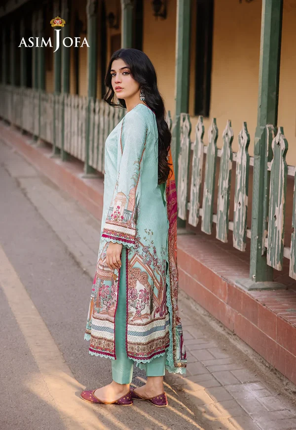 Asim Jofa Prints Latest Collection Unstitched 2024 AJBB-07 - Image 2