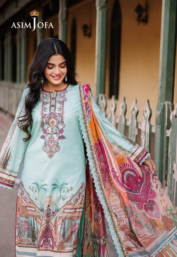 Asim Jofa Prints Latest Collection Unstitched 2024 AJBB-07 - Image 4