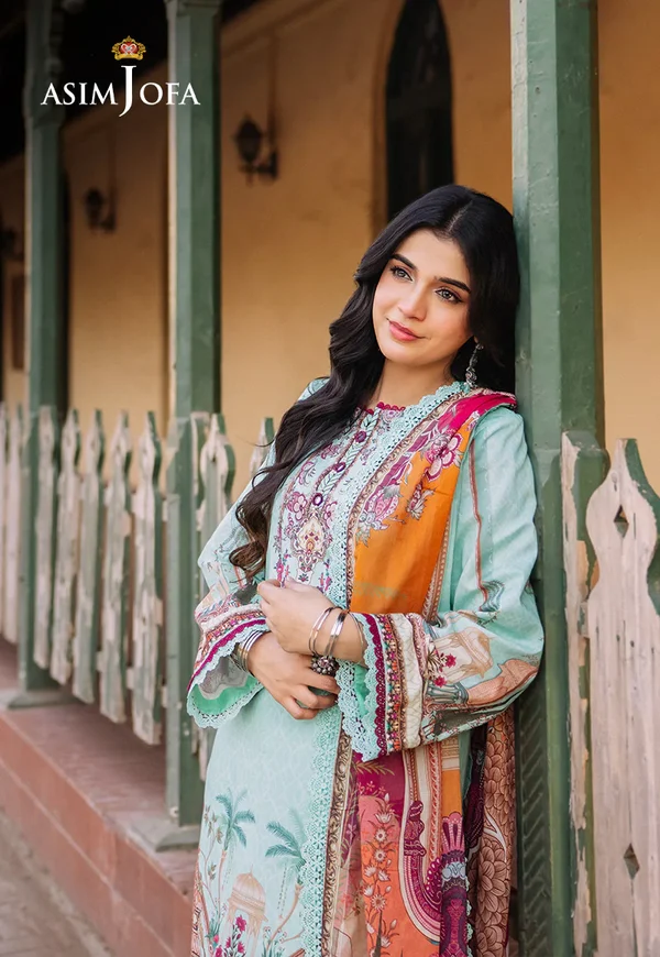 Asim Jofa Prints Latest Collection Unstitched 2024 AJBB-07 - Image 3