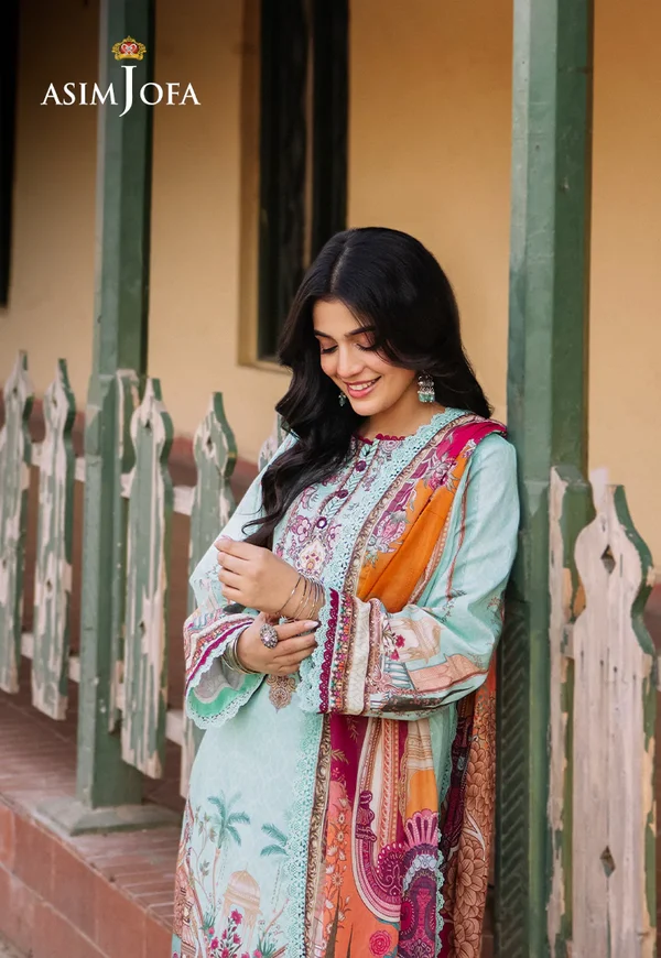 Asim Jofa Prints Latest Collection Unstitched 2024 AJBB-07 - Image 5