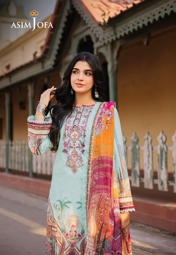 Asim Jofa Prints Latest Collection Unstitched 2024 AJBB-07 - Image 6