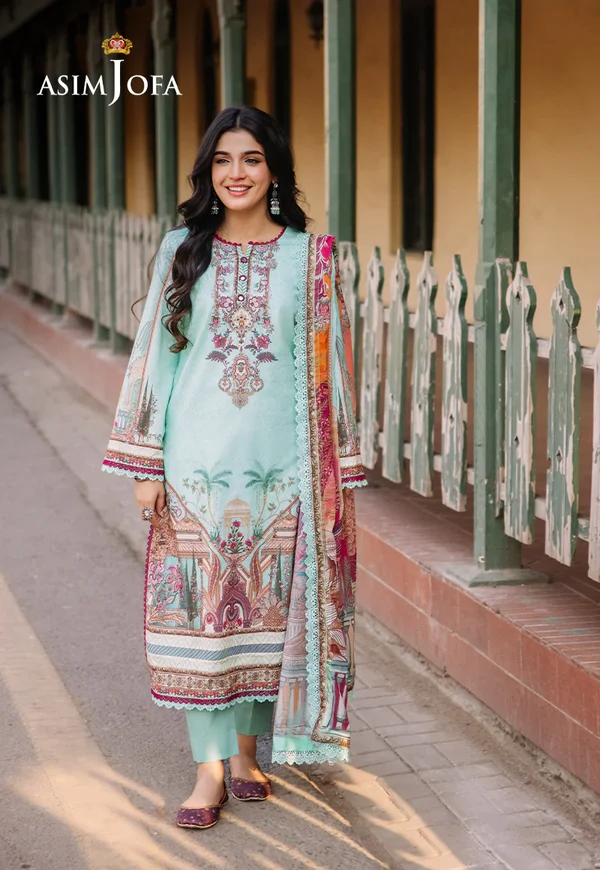 Asim Jofa Prints Latest Collection Unstitched 2024 AJBB-07 - Image 8