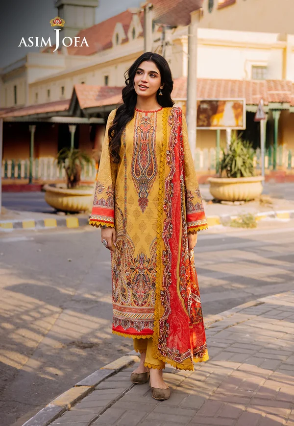 Asim Jofa Prints Latest Collection Unstitched 2024 AJBB-08 - Image 2