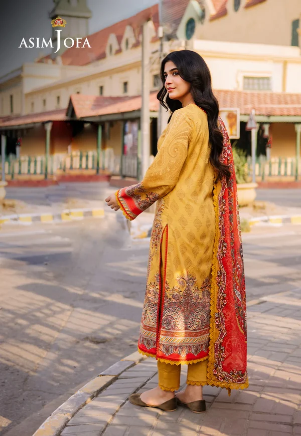 Asim Jofa Prints Latest Collection Unstitched 2024 AJBB-08 - Image 3