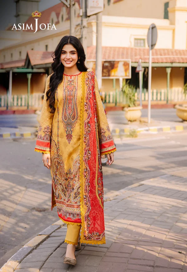 Asim Jofa Prints Latest Collection Unstitched 2024 AJBB-08