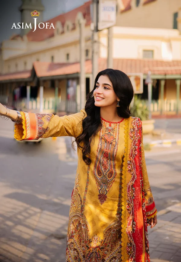Asim Jofa Prints Latest Collection Unstitched 2024 AJBB-08 - Image 4