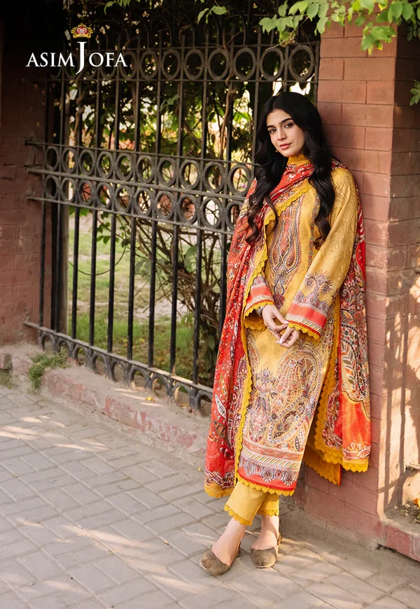 Asim Jofa Prints Latest Collection Unstitched 2024 AJBB-08 - Image 7