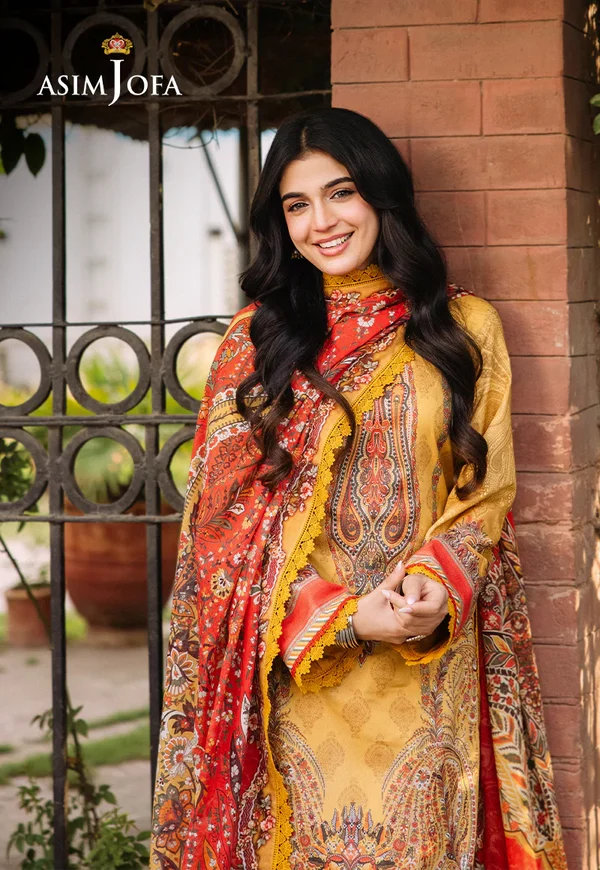 Asim Jofa Prints Latest Collection Unstitched 2024 AJBB-08 - Image 8