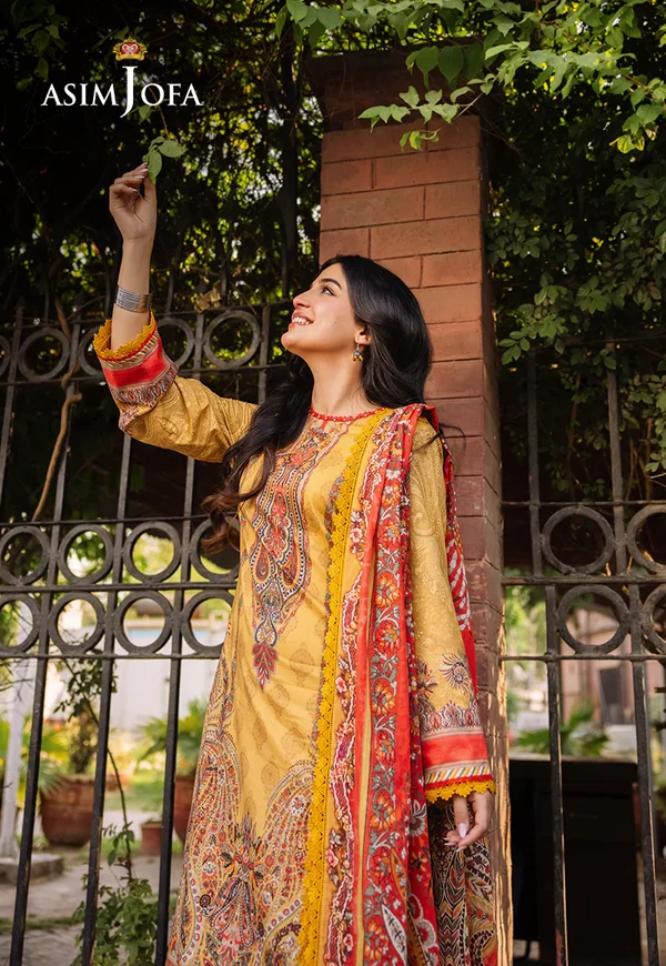 Asim Jofa Prints Latest Collection Unstitched 2024 AJBB-08 - Image 10