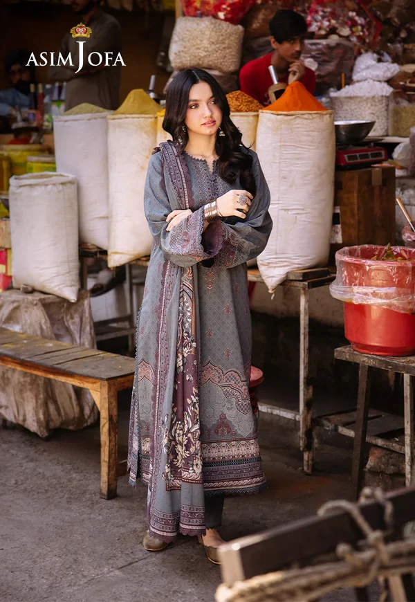 Asim Jofa Prints Latest Collection Unstitched 2024 AJBB-11 - Image 2