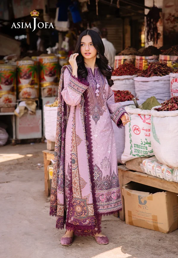 Asim Jofa Prints Latest Collection Unstitched 2024 AJBB-12
