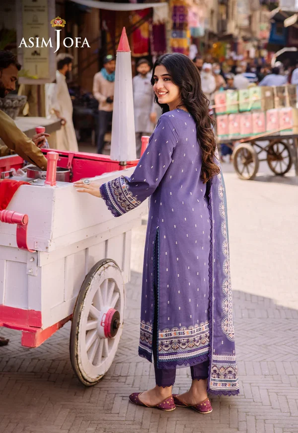 Asim Jofa Prints Latest Collection Unstitched 2024 AJBB-14 - Image 3