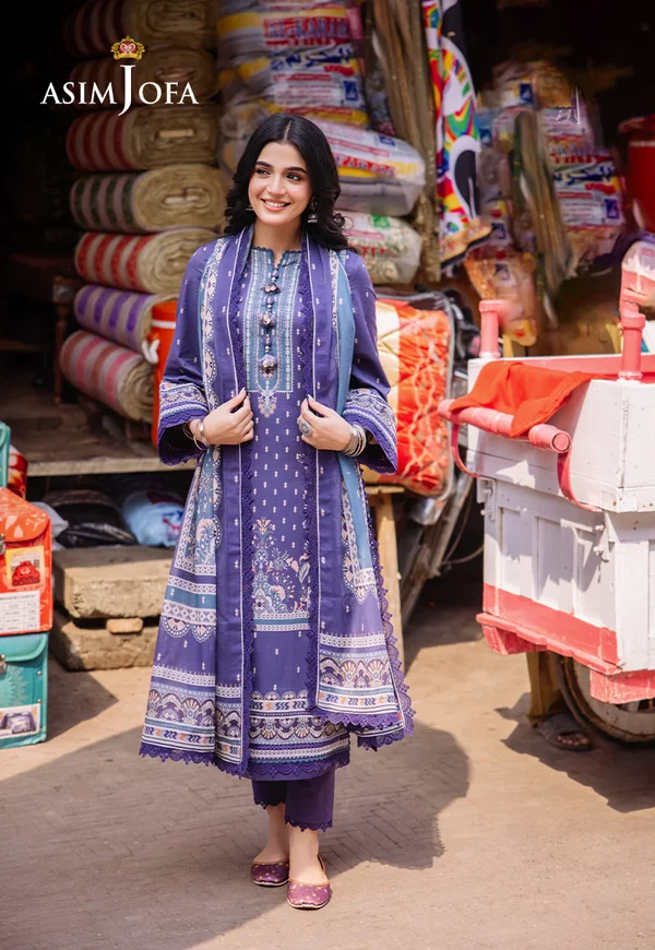 Asim Jofa Prints Latest Collection Unstitched 2024 AJBB-14