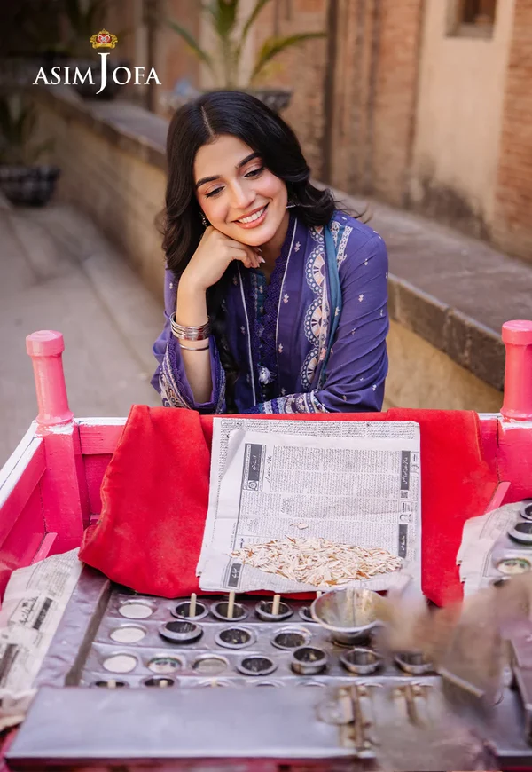 Asim Jofa Prints Latest Collection Unstitched 2024 AJBB-14 - Image 7