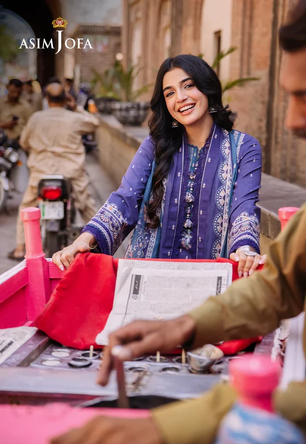 Asim Jofa Prints Latest Collection Unstitched 2024 AJBB-14 - Image 8