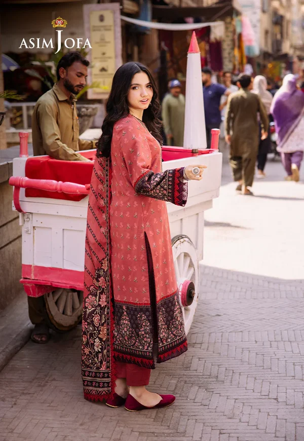 Asim Jofa Prints Latest Collection Unstitched 2024 AJBB-16 - Image 2