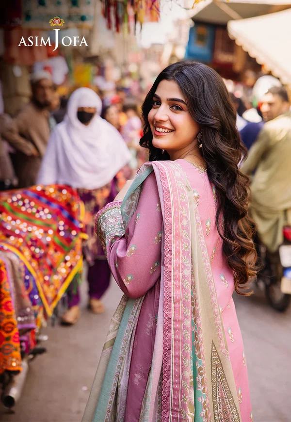 Asim Jofa Prints Latest Collection Unstitched 2024 AJBB-17 - Image 4