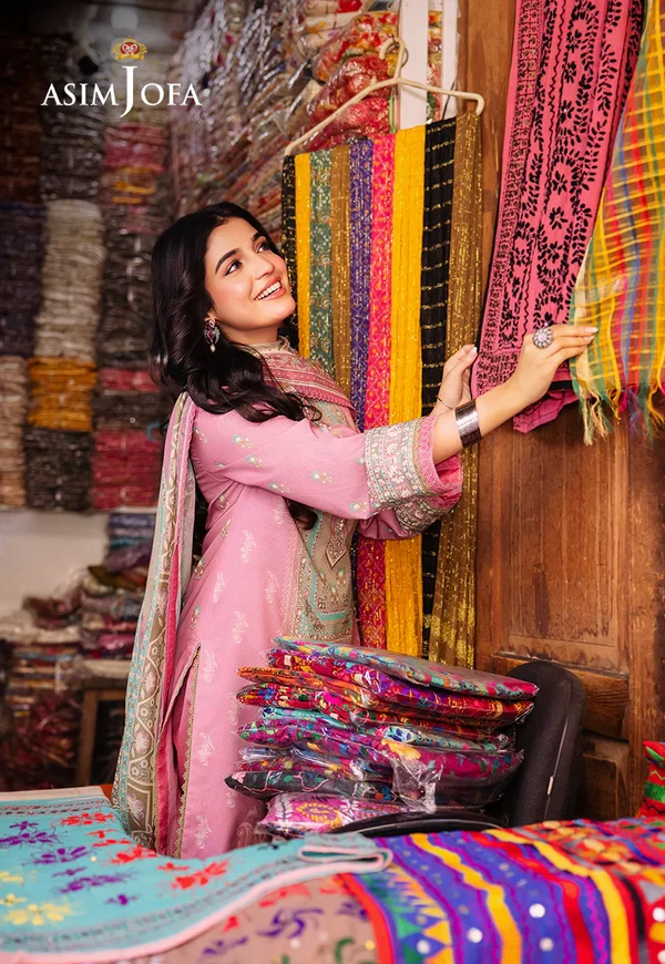Asim Jofa Prints Latest Collection Unstitched 2024 AJBB-17 - Image 6