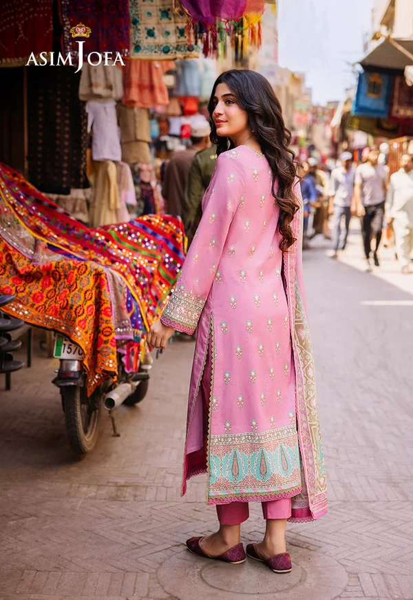 Asim Jofa Prints Latest Collection Unstitched 2024 AJBB-17 - Image 2