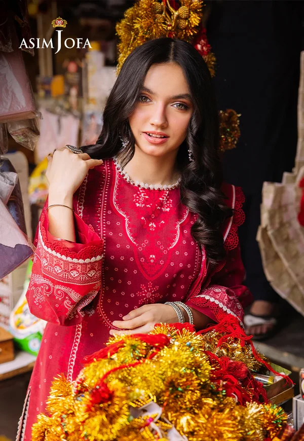 Asim Jofa Prints Latest Collection Unstitched 2024 AJBB-18 - Image 6
