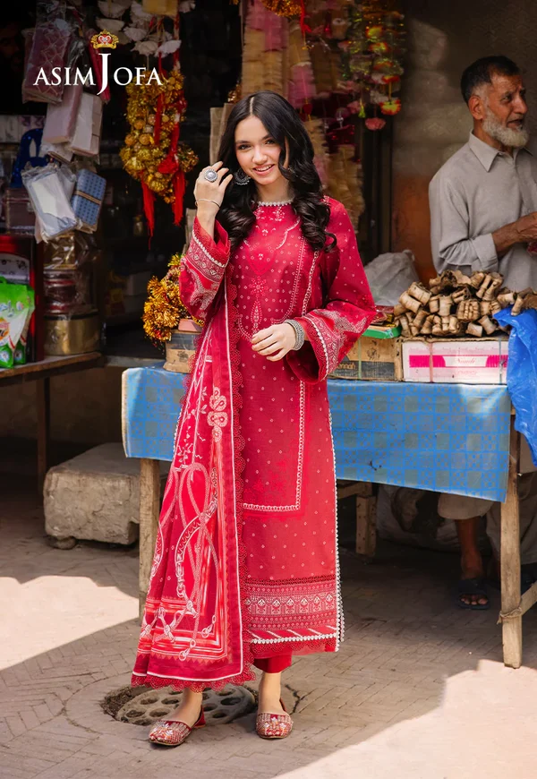 Asim Jofa Prints Latest Collection Unstitched 2024 AJBB-18