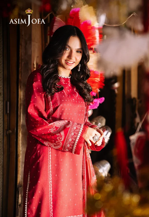 Asim Jofa Prints Latest Collection Unstitched 2024 AJBB-18 - Image 10
