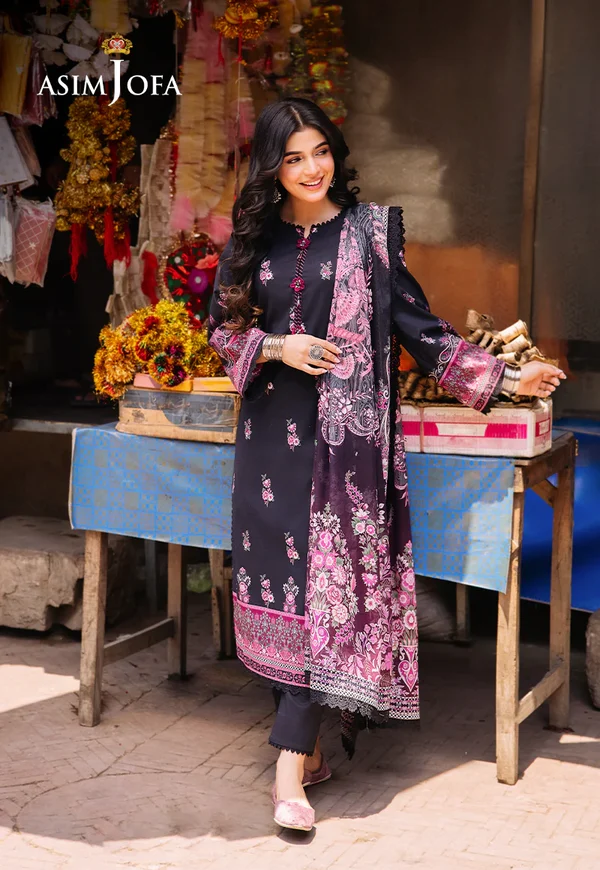 Asim Jofa Prints Latest Collection Unstitched 2024 AJBB-19