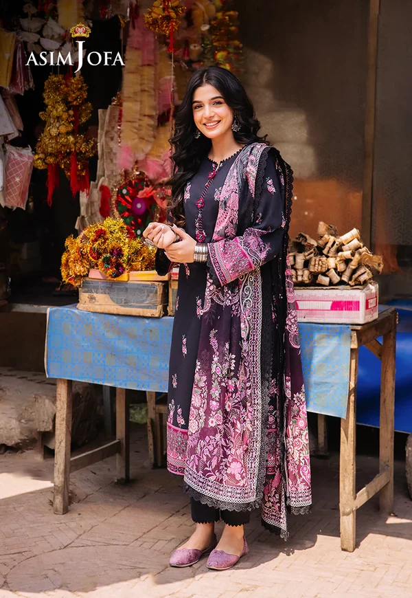 Asim Jofa Prints Latest Collection Unstitched 2024 AJBB-19 - Image 3