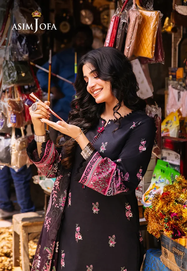 Asim Jofa Prints Latest Collection Unstitched 2024 AJBB-19 - Image 4